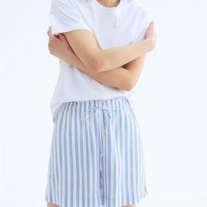 H&M Linen Blend Drawstring Shorts